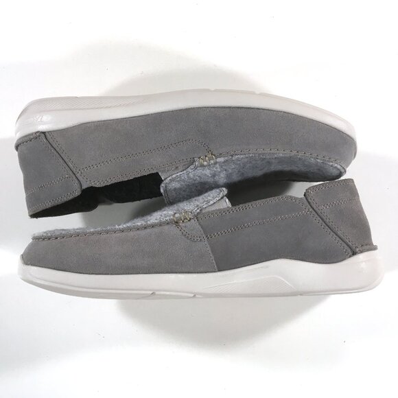 Clarks Gorwin Slip On Shoes Mens Size 12 M Gray Suede Drop in Heel main image 8